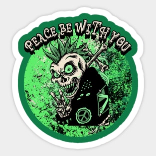 Peace Be With You Sticker